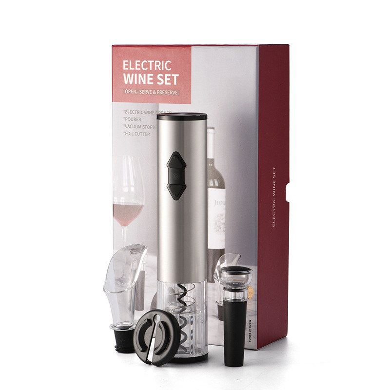 BR-BO07S Battery Wine Opener Set With Deluxe Box